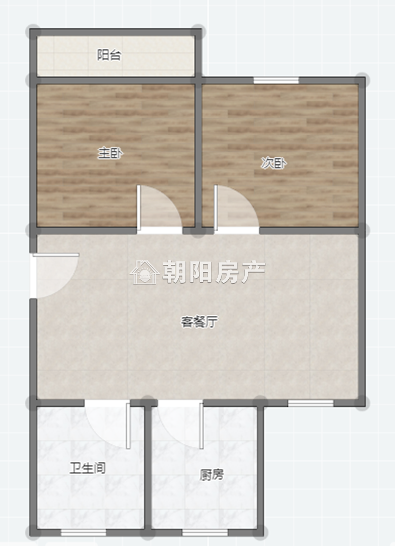芳草园综合楼 60平 东向两室 交通便利 随时看房
