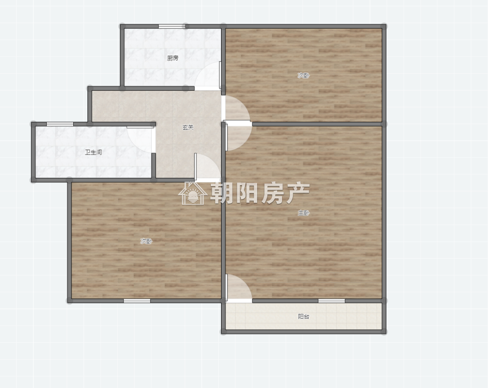 桂苑西区 61平 朝南两室 交通便利 满两年