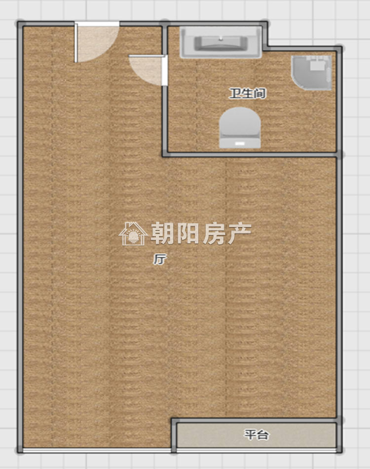 瑞鑫大厦 43平 朝南一室精装 满两年 交通便利