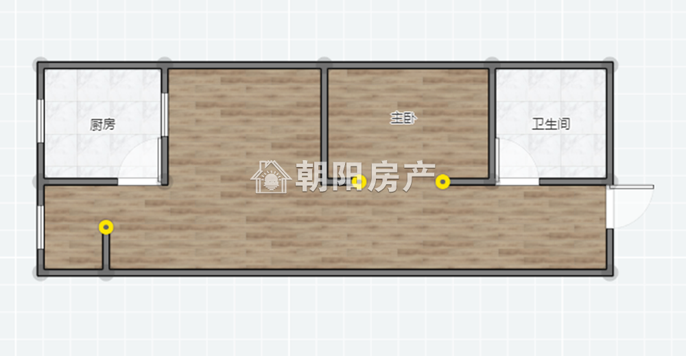 万达广场 49平 精装一室 西向采光 交通便利 学区房