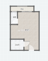 万达广场公寓一室一厅吉房精装出售