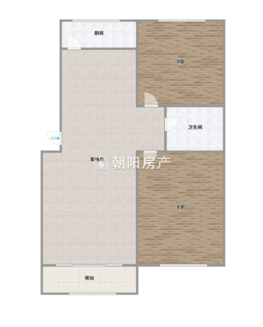 瑞福居 79平 南向两室 满两年 简装采光好