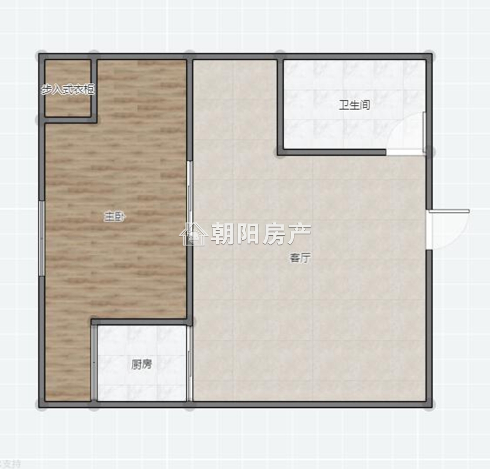 万达广场 60平 精装一室 配套齐全 随时看房