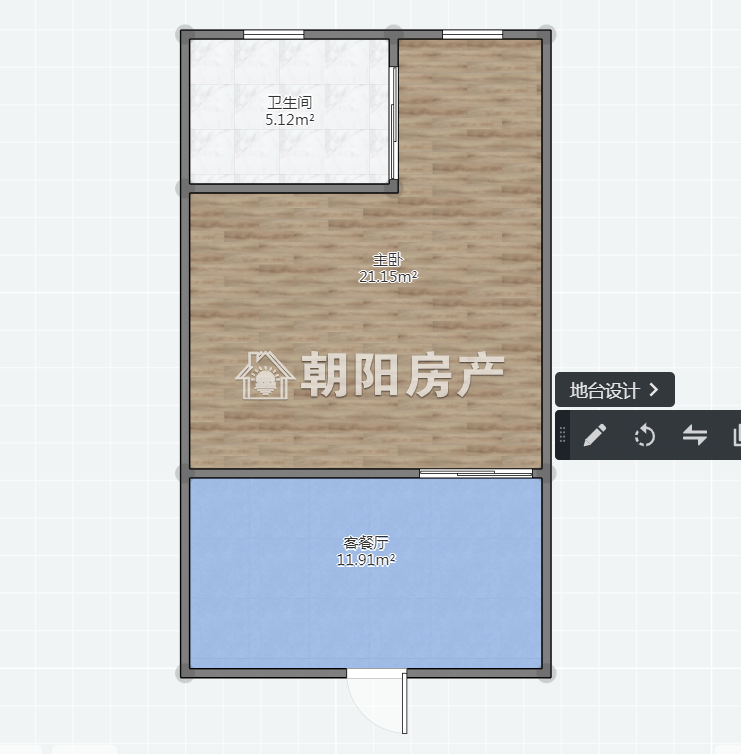 惠利学府春天 55平 精装一室一厅 交通便利随时看房