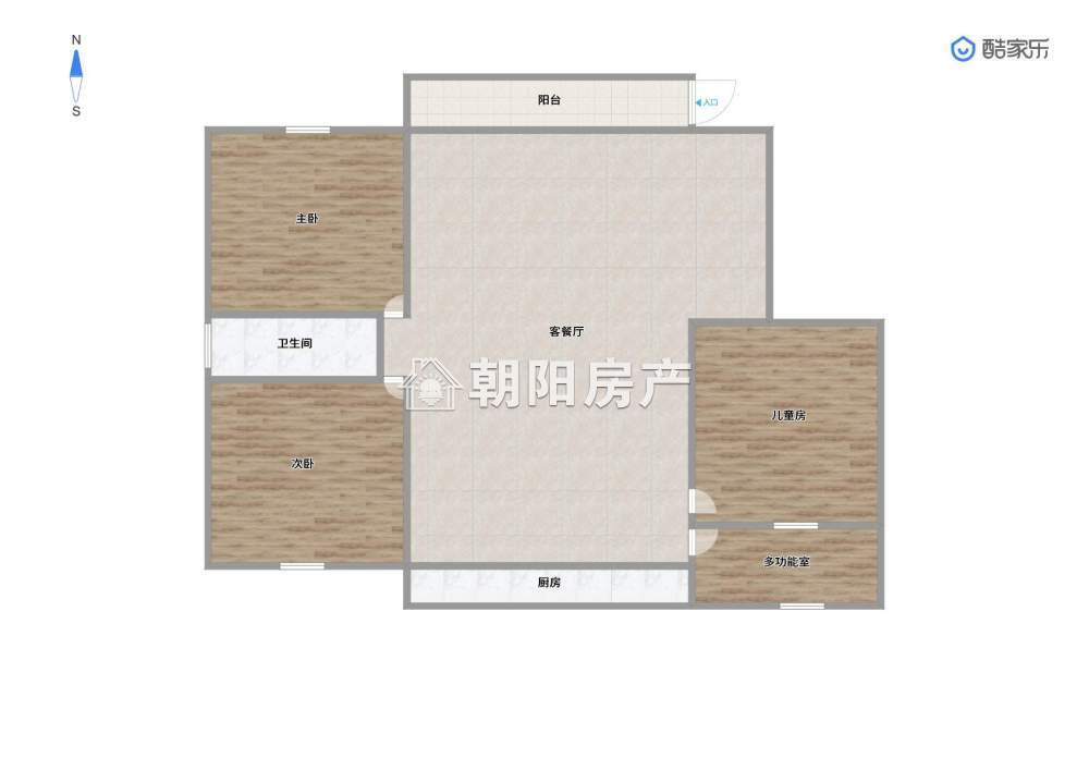 东湖新城 114平 南向精装三室 满两年 采光好