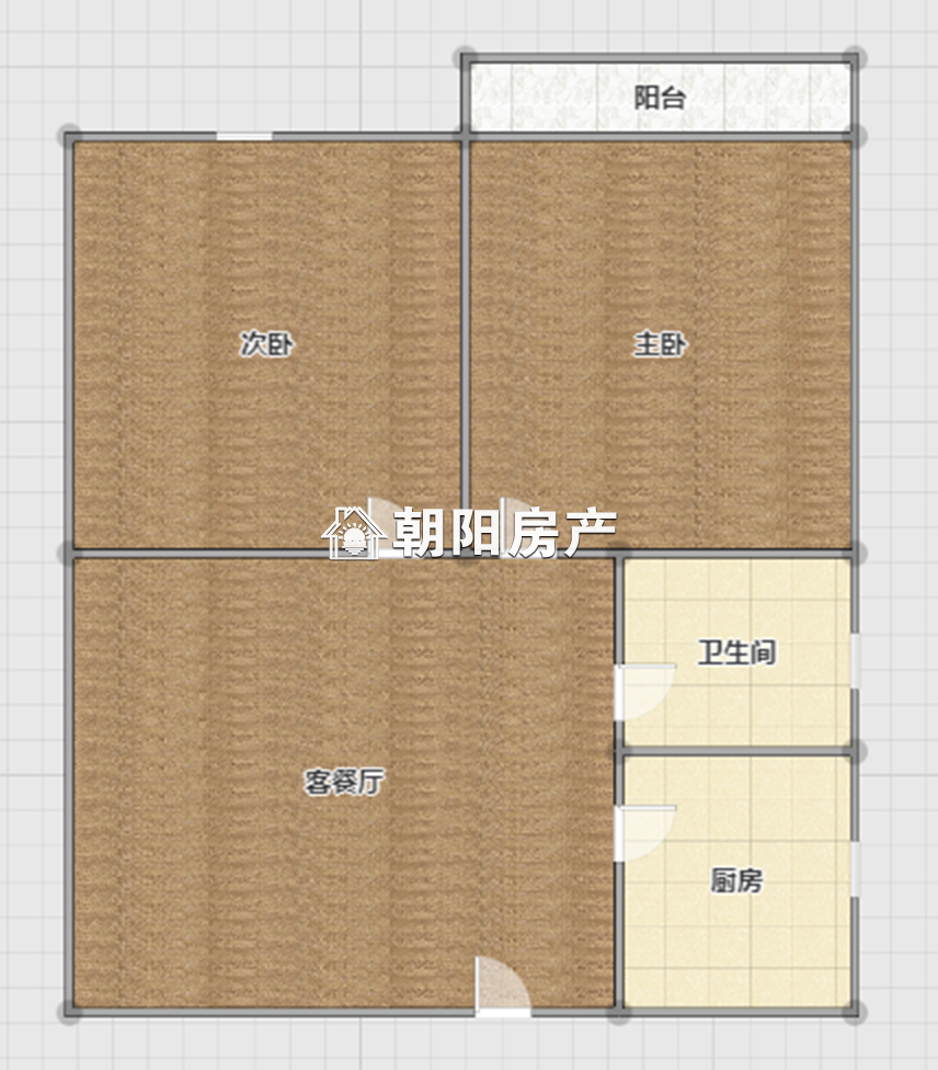 淮钢新村 70平 南向两室一厅 满两年 简装