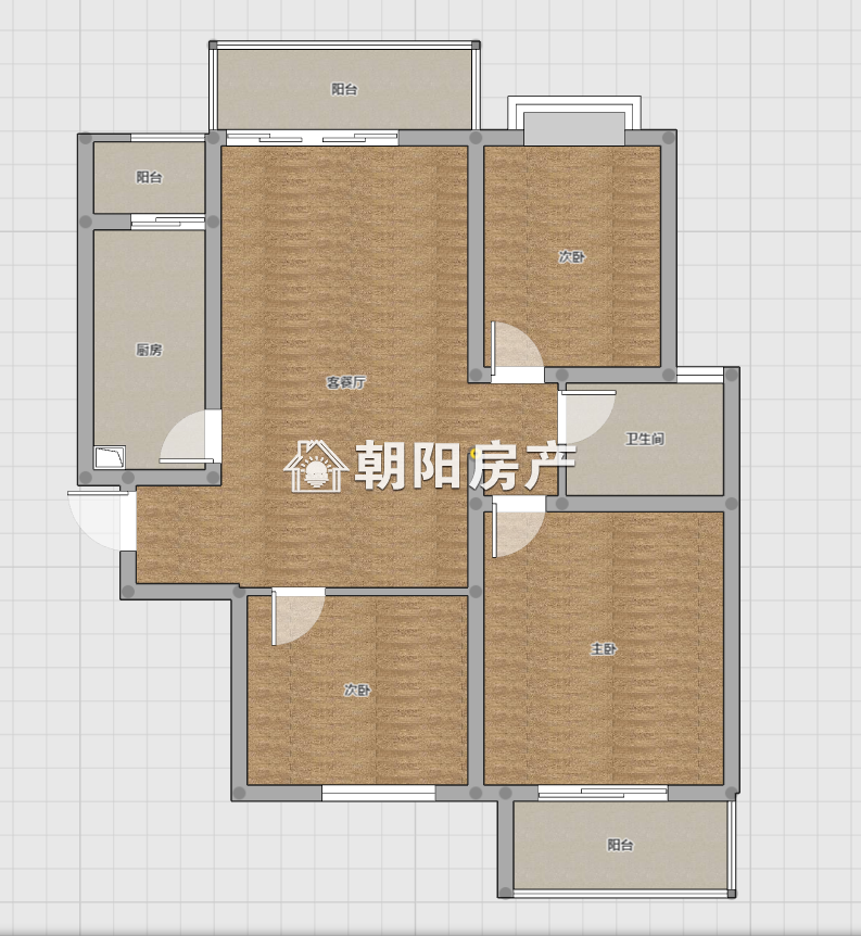 东方丽景 118平 精装三室 交通便利 配套齐全