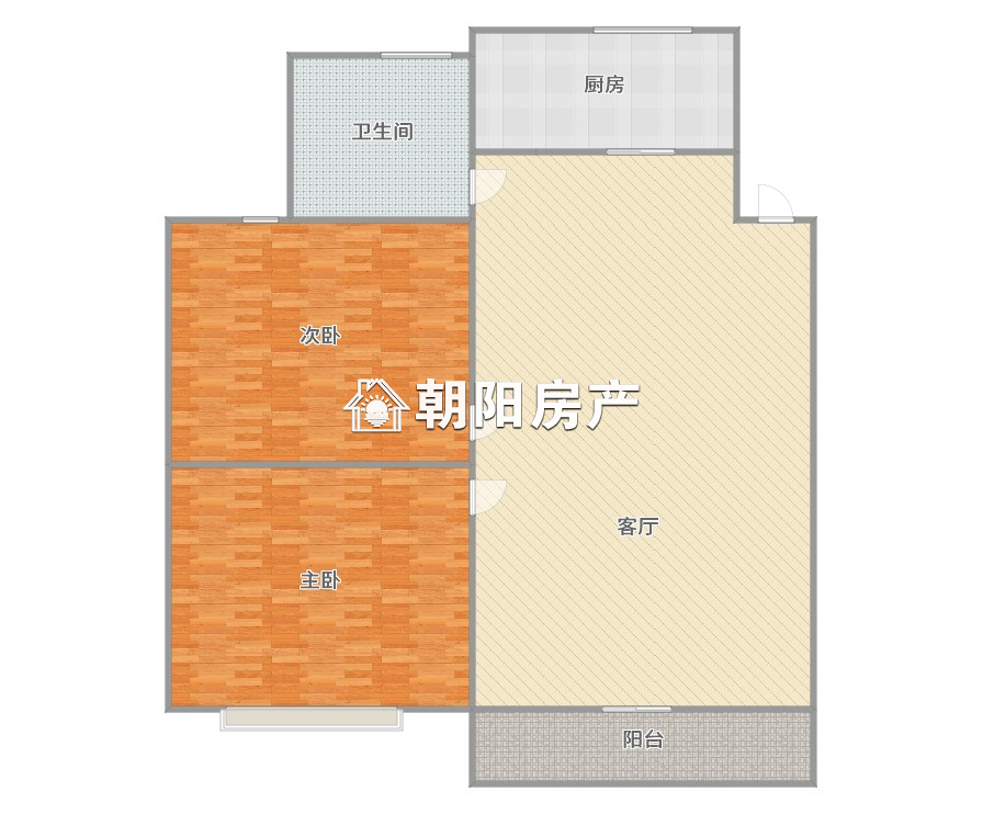 金丰易居三期 75平 朝南两居 精装 配套齐全