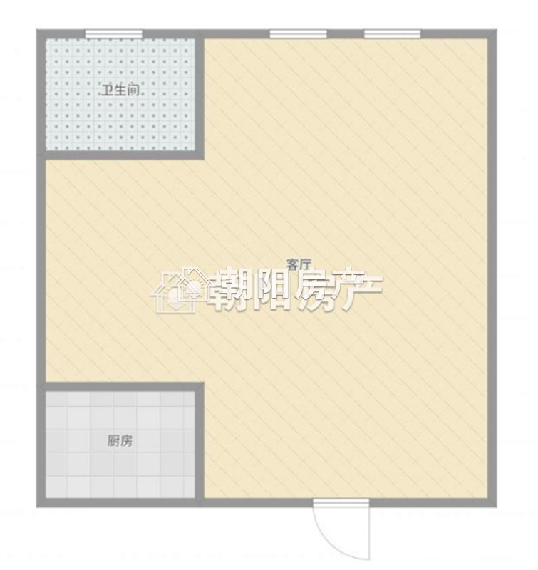 信谊金座 42平 精装一室 满两年 配套齐全