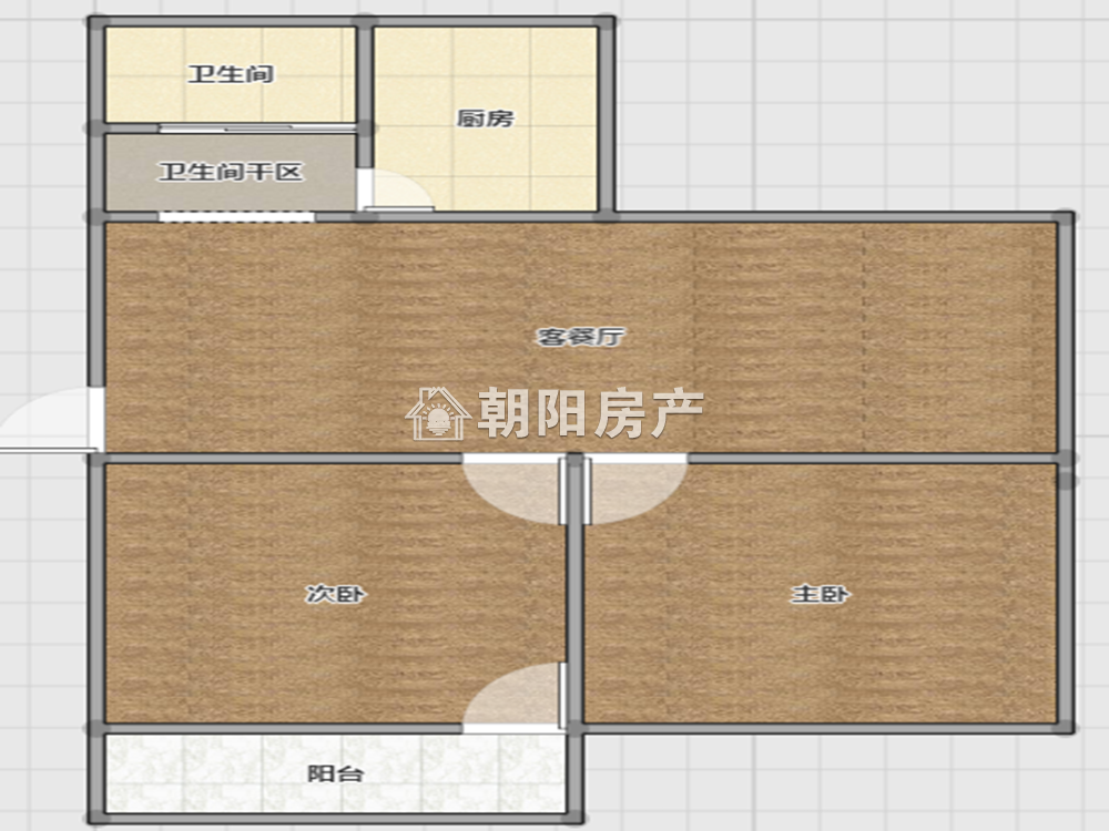 裕安小区 73平 朝南两居 简装 配套齐全