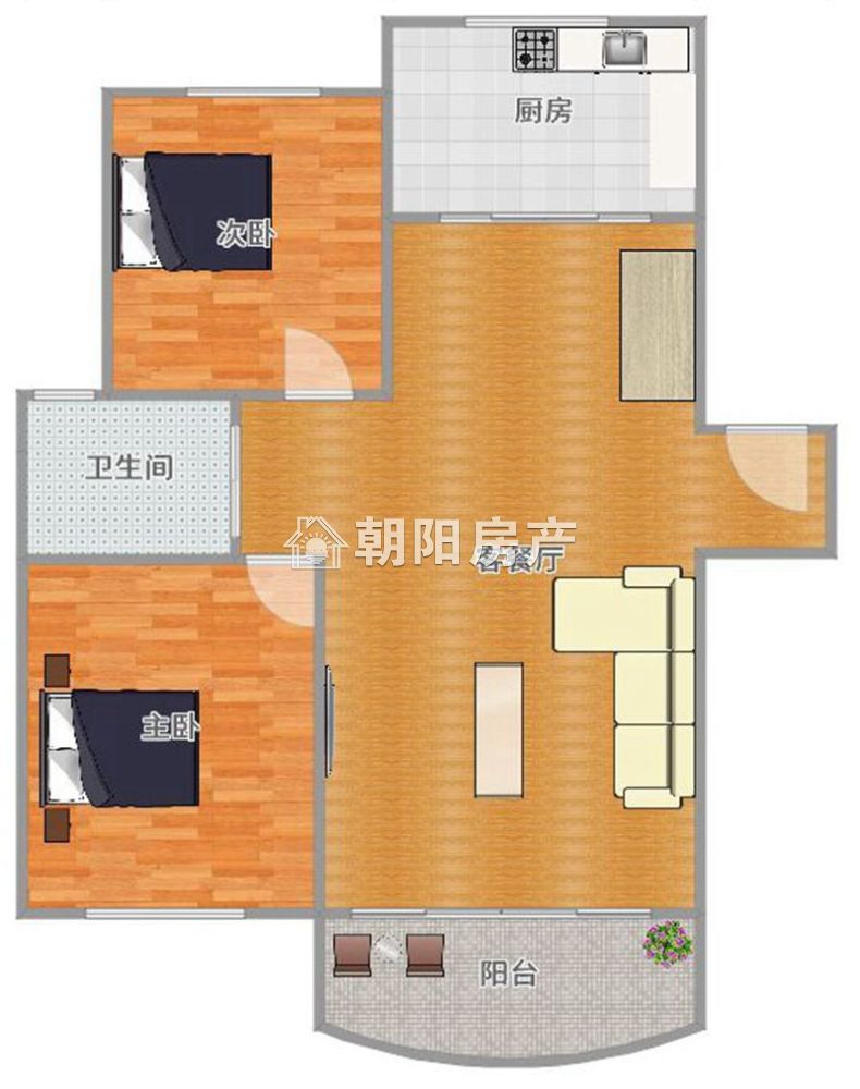 金色家园 92平 南向精装两室 满两年 学区房 交通便利