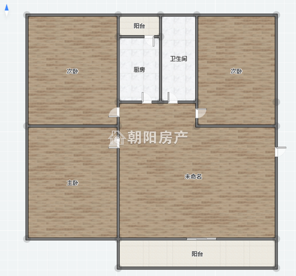 惠利商住楼 97平 南向精装三室 满两年 学区房