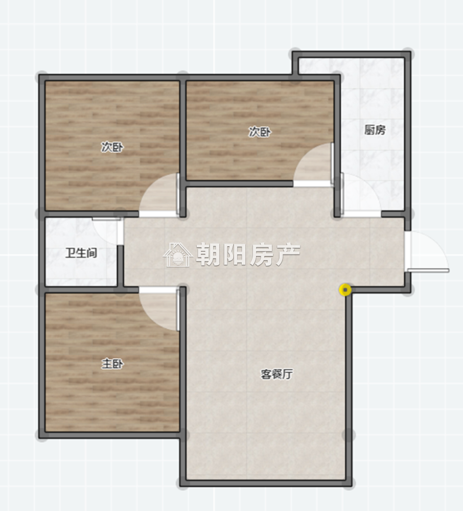 易居东方城 99平 南向精装三室 交通便利 学区房 随时看房