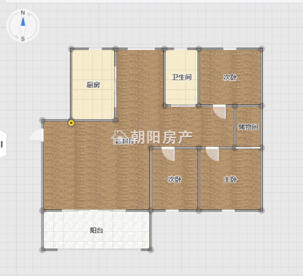 斯瑞明珠城 124平 南向三室精装 满两年 学区房