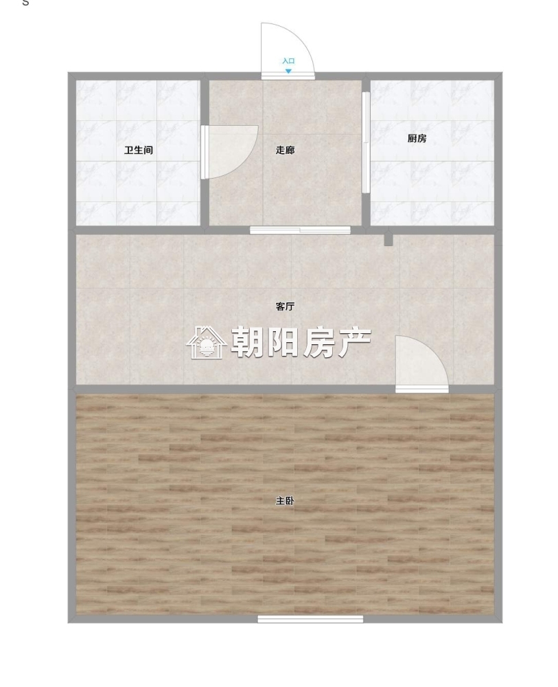 西湖春天 54平 南向精装一居室 满两年 采光极佳