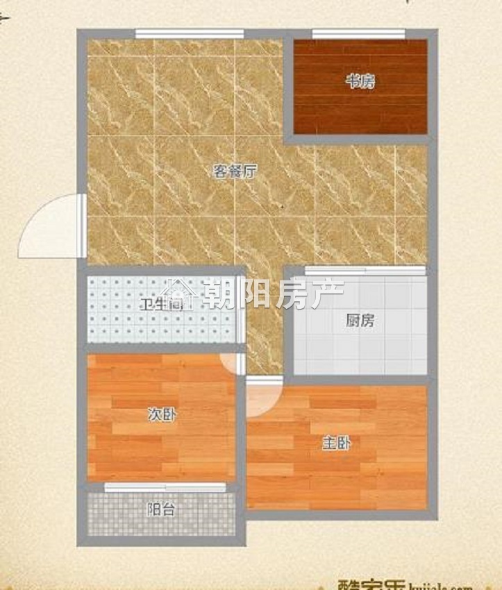 东城国际 100平 南向三室二厅 毛坯 单价3127元 交通便利 学区房