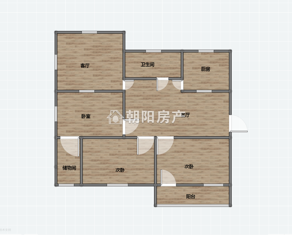 人防大院 76平 南向三居 满两年 精装高楼层 3785元/平