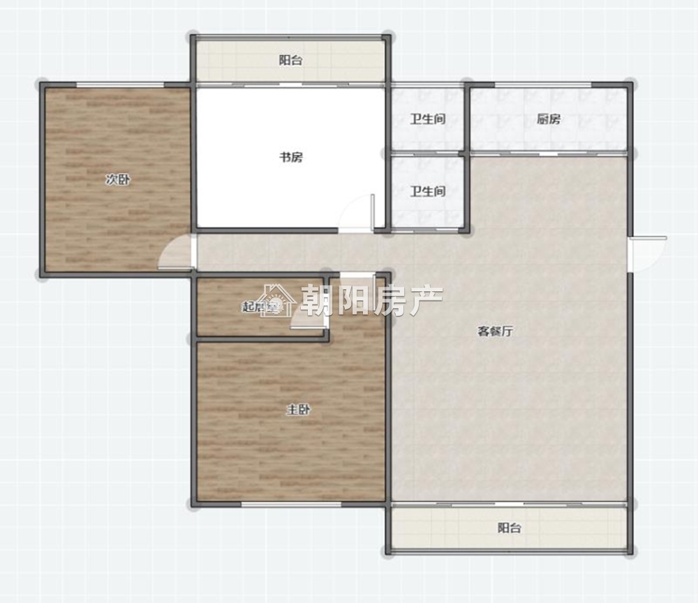 银鹭万树城 107平 南向大三居 学区房 满两年 简装