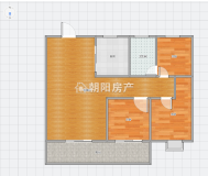 金地天悦 精装三房两厅，房东诚心出售，两台空调和电视带走