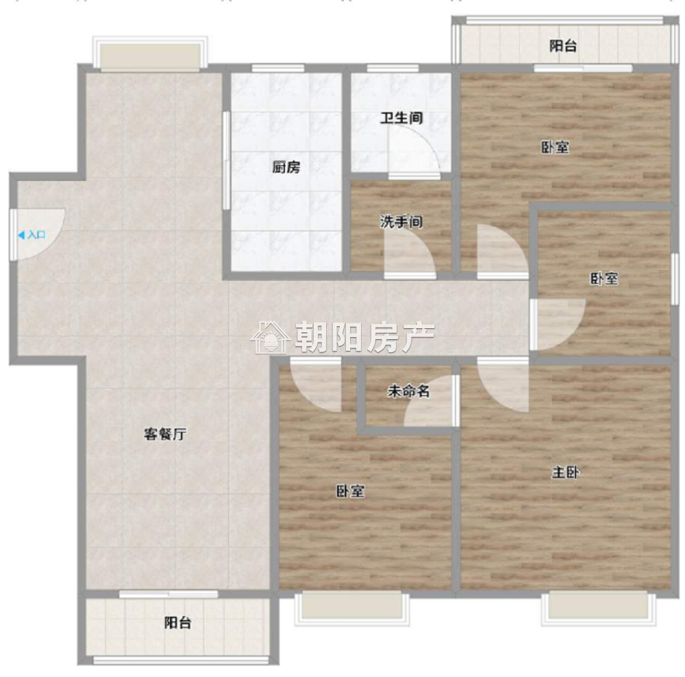 中央美域二期金地天悦四室两厅毛坯房，山南淮师附小学区房