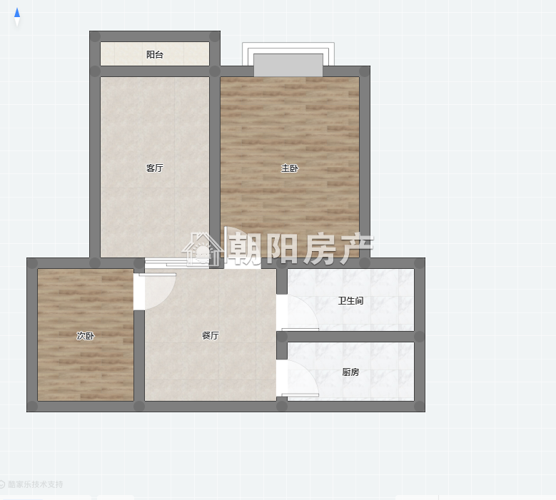鸿朗阳光城 85平 精装朝南两室 交通便利 低总价