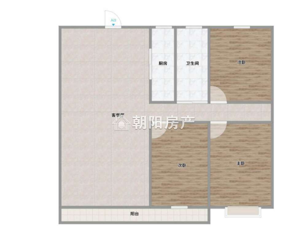 景润御府润园 110平 南向三室 学区房 交通便利 配套齐全
