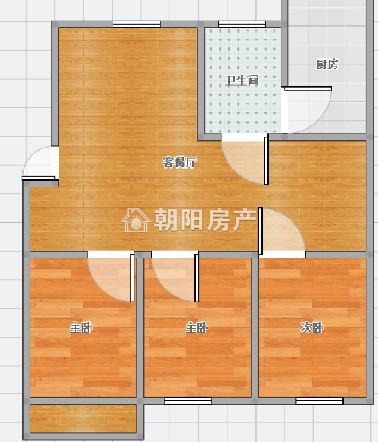 朝阳村 119平 南向三居 学区房 满两年 采光好