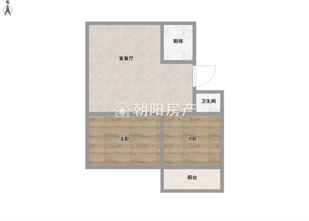 城建大院 93平 南向两室 满两年 单价2792元