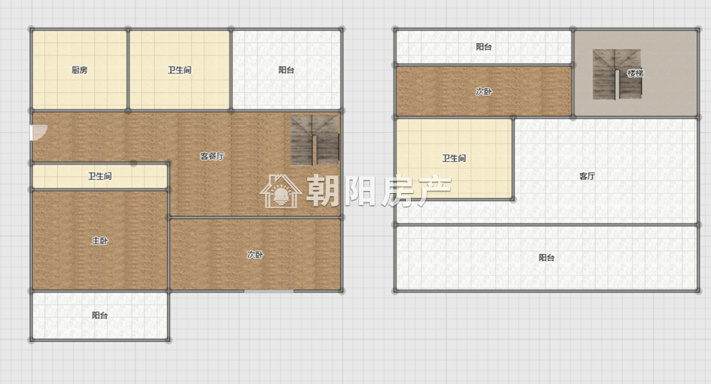 东城国际 133平 朝南三室两卫 2615元/平 毛坯高楼层