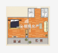 金地国际城A区1室1厅精装修学区房急售