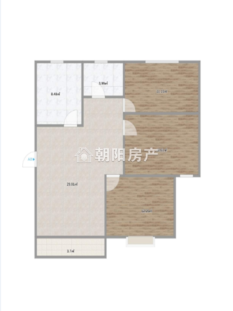 香樟苑四期 100平 南向三居 简装 满五唯一 单价3150元/平
