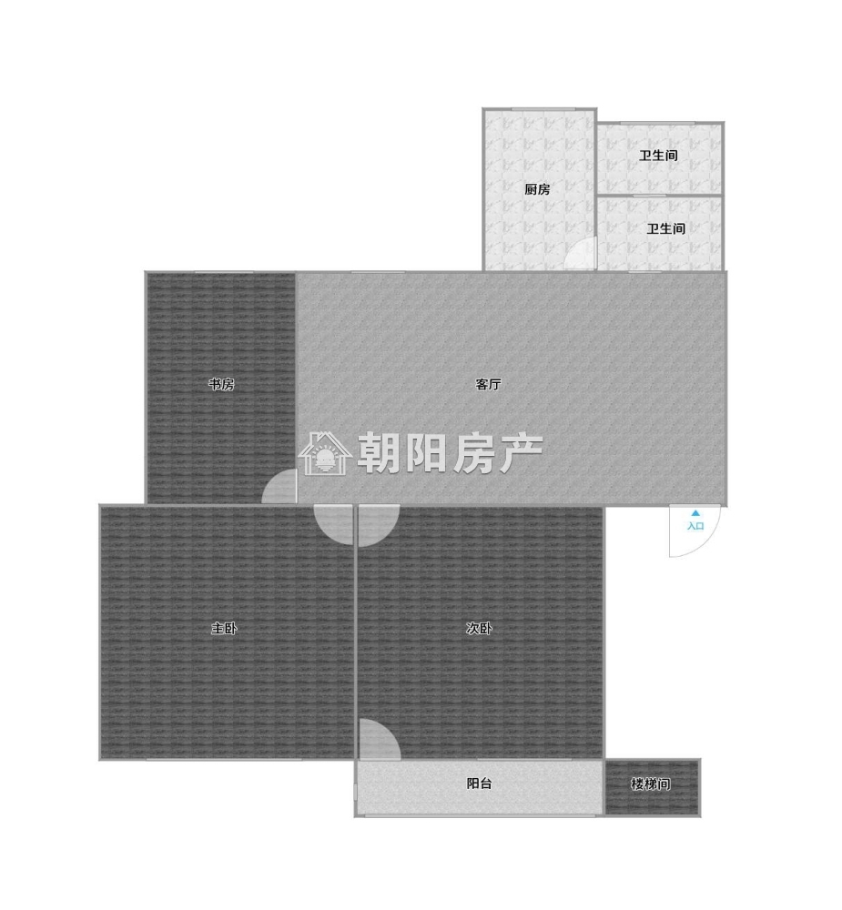 百花园一期 118平 南向四室两阳台 满两年 精装免税