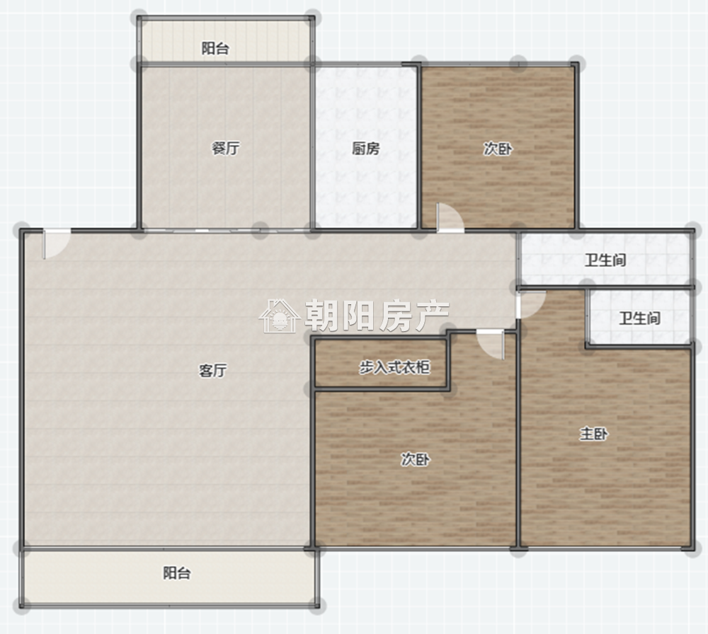 惠利翰林华府 127平 南向三室 简装 配套齐全