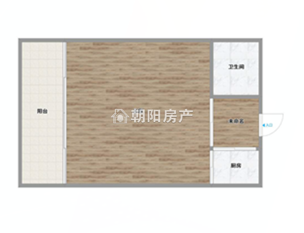 中央美域 47平 精装一室 满两年 免税 学区房