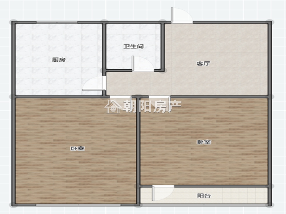 城建小区 54平 南向两室 学区房 满两年 采光好