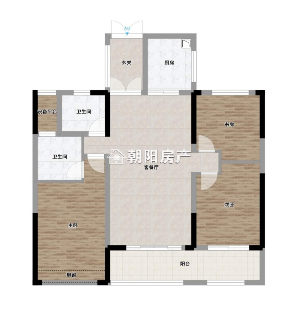 观湖名居 119平 南向三居 毛坯免税 学区房交通便利
