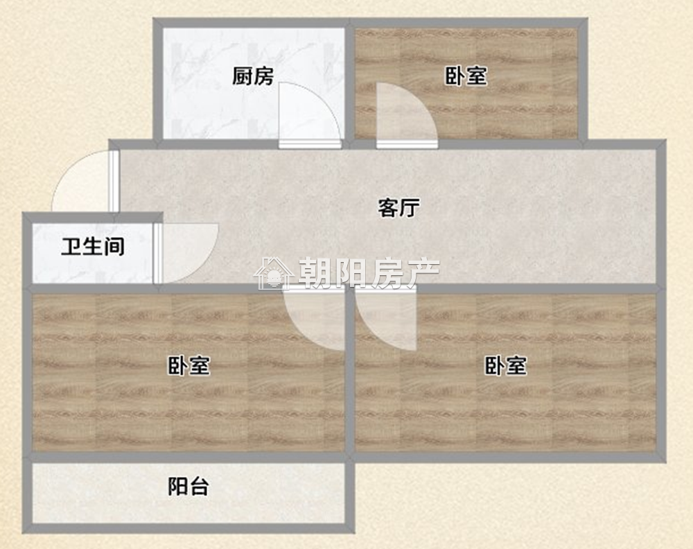 金丰易居二期 81平 南向采光好三室一厅 免税 交通便利