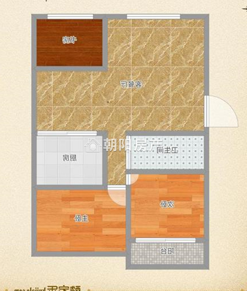 东城国际 101平 南向三居 2970元/平 学区房