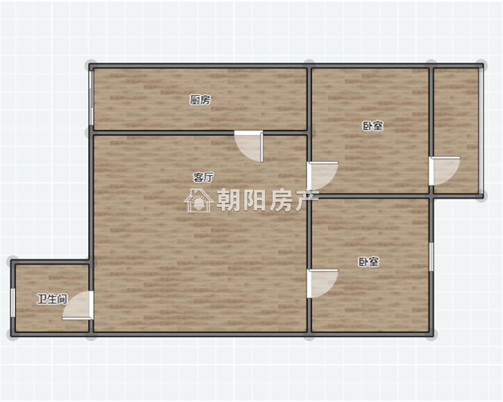 合成村 53平 南向两室一厅 采光好 配套齐全