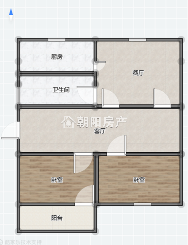 银工家属楼，多层，2楼，精装，2室2厅 出售