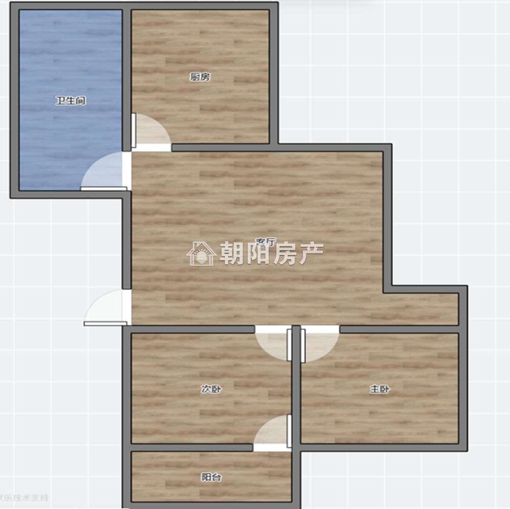 煤气公司光明楼 61平 南向两室 单价4098元 学区房