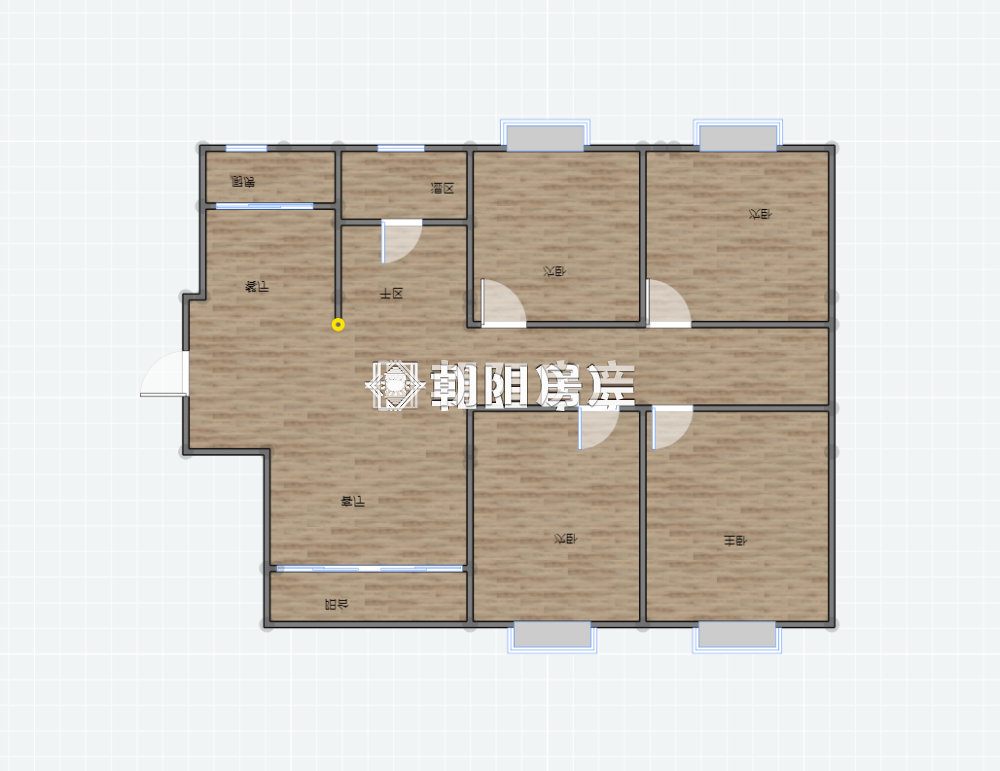 东昌庭院 120平 南向四室毛坯 学区房 交通便利