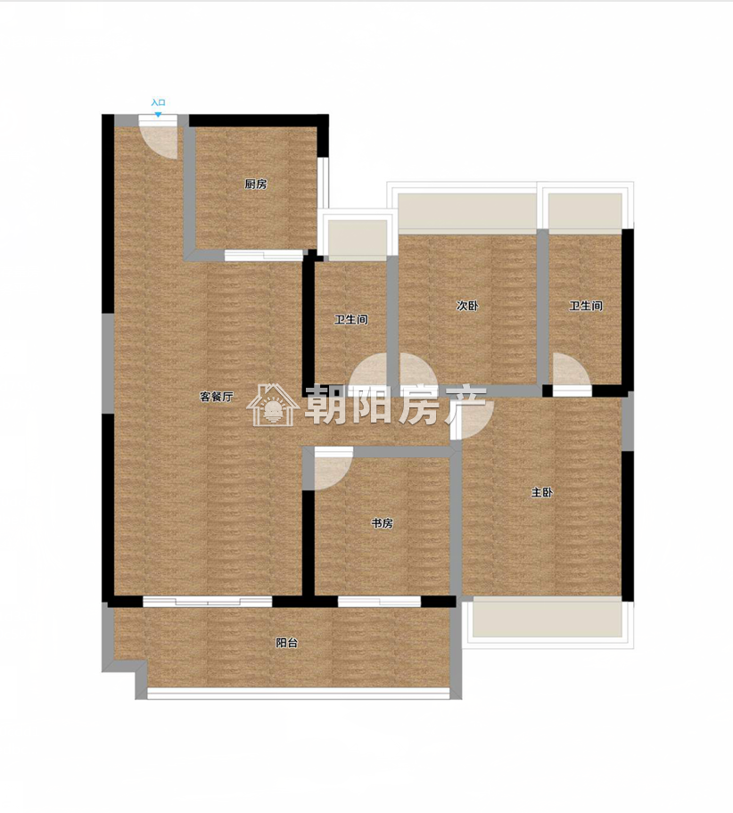 山南碧桂园 127平 朝南精装三室 交通便利 随时看房