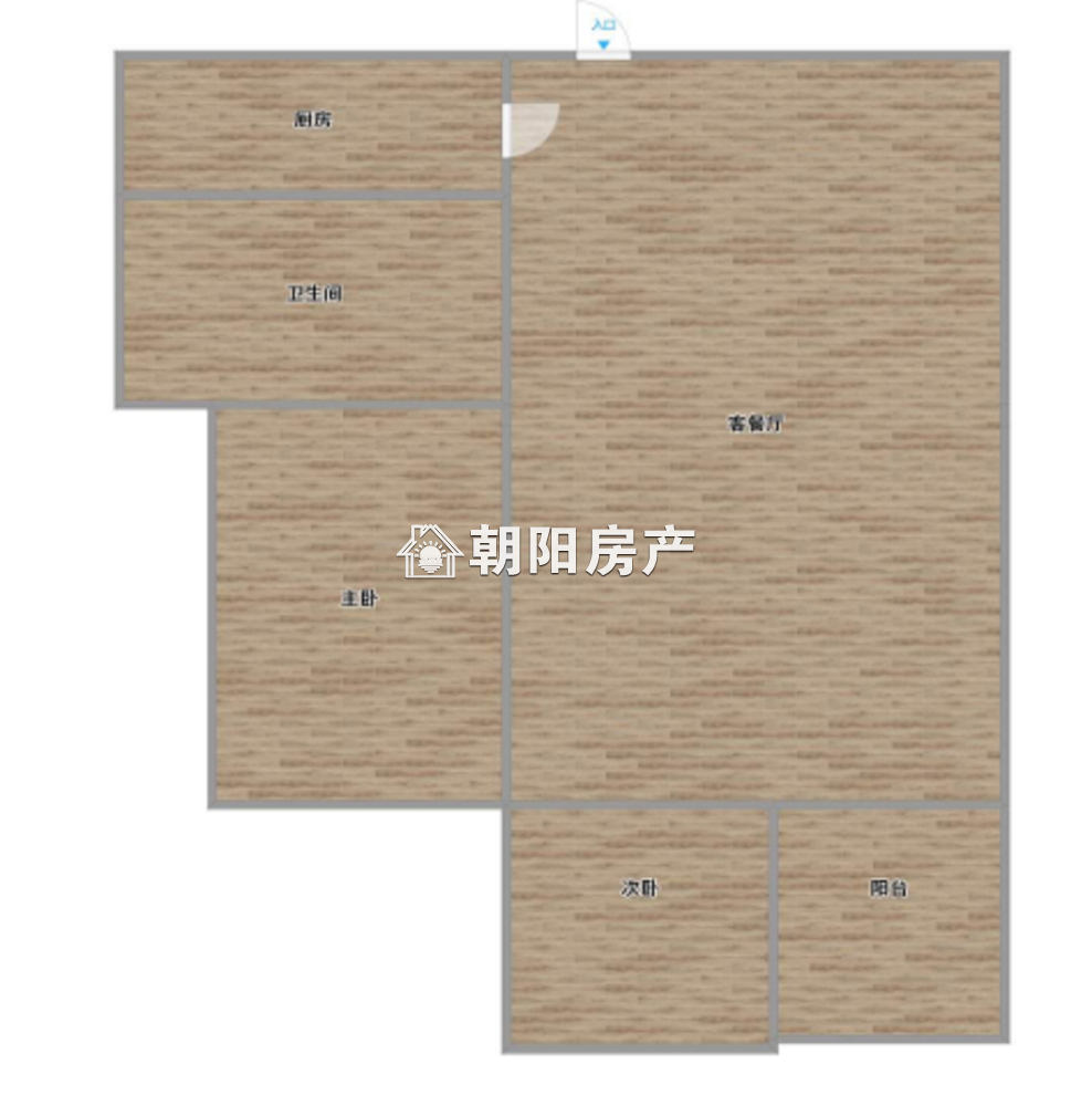 淮河新城三期 70平 南向两居精装 交通便利 采光好