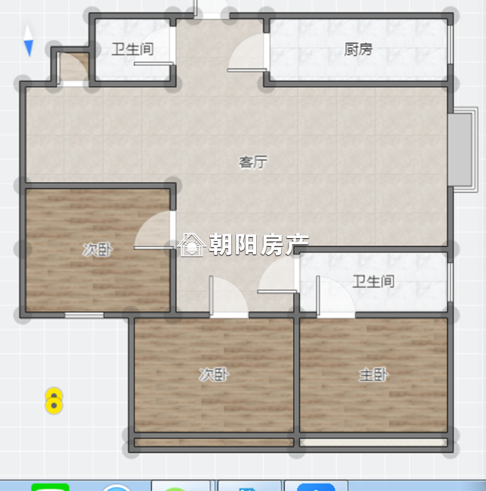 鑫诚花园 139平 南向精装三室 满两年 学区房