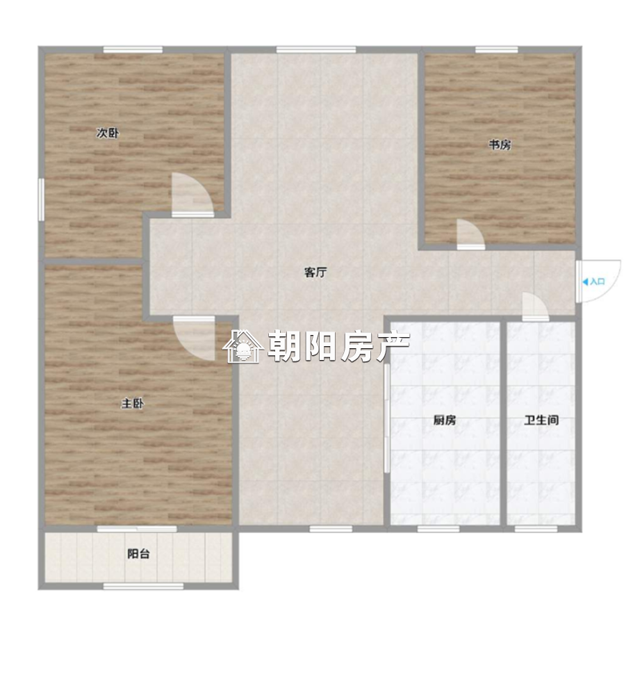 中环国际广场仕府3室2厅简装出售 交通便利