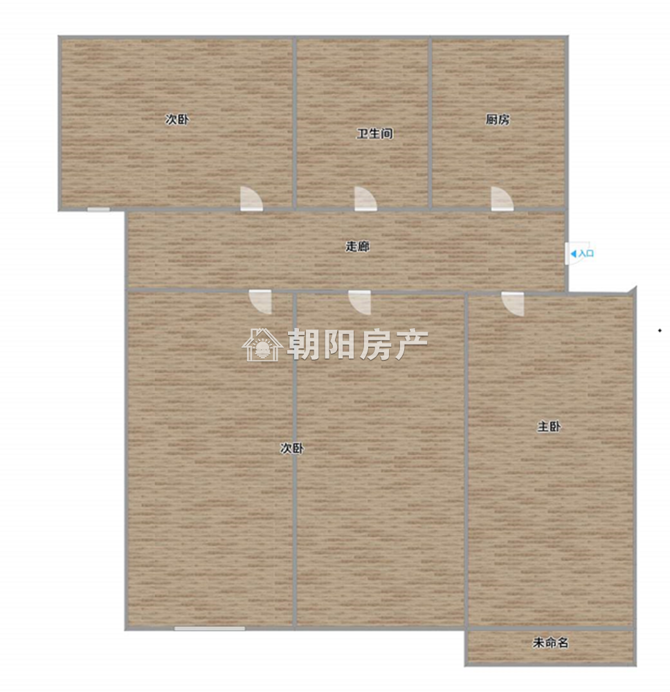 安装处大院 77平 南向三居 2296元/平 学区满两年