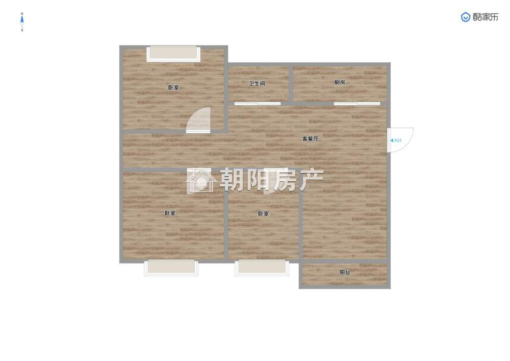 润地佳苑 131平 南向三室二厅 满五唯一 采光好学区房