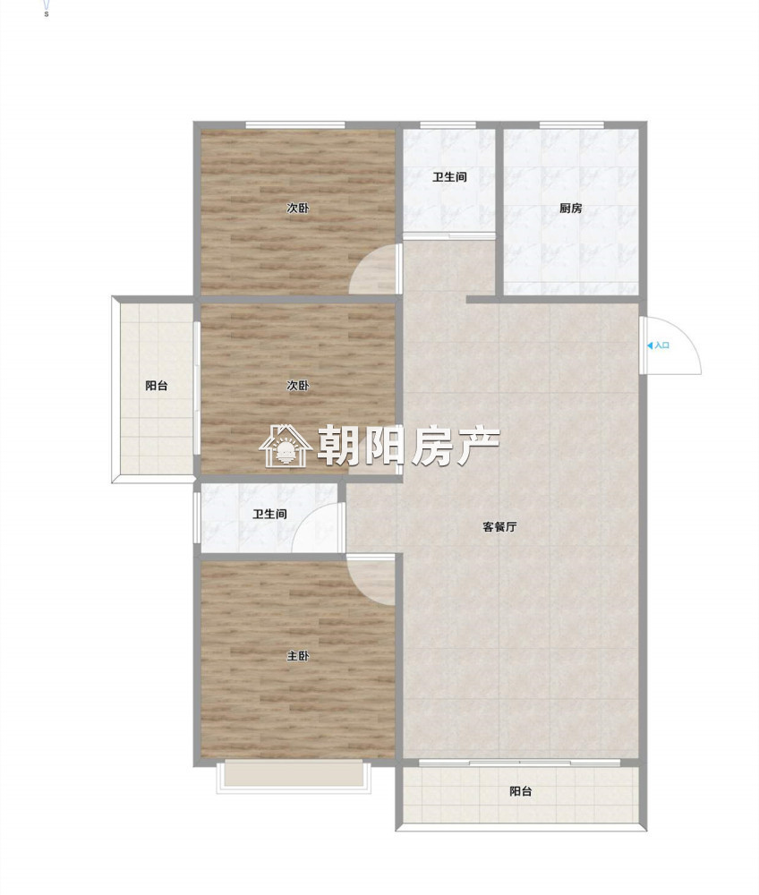 御景学府 114平 南向三室毛坯 学区房 交通便利 配套齐全