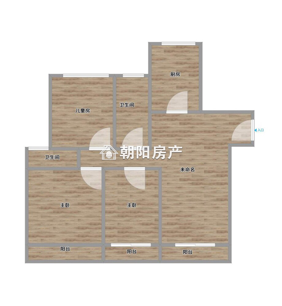 网云小镇一期 117平 南向三室二厅 简装 学区房交通便利